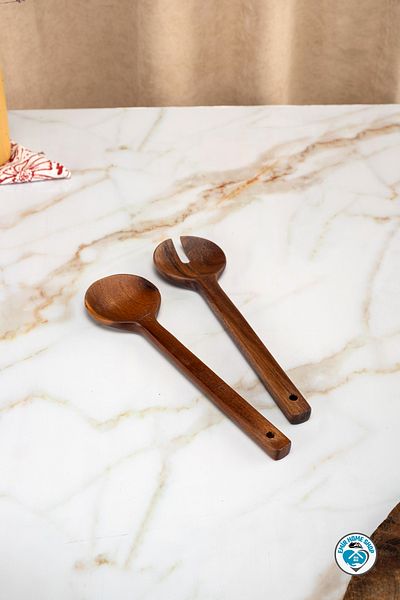 emir home shop Acacia 2-Piece Salad Serving Set