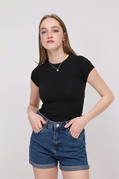 Addax Μπλουζάκι με λαιμόκοψη Modal P4283