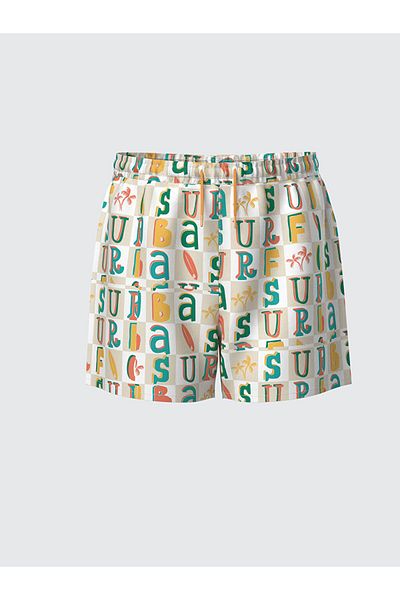 LC Waikiki New Season Elastic Waist Printed Boys Sea Shorts - S5L706Z4