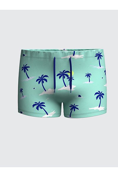 LC Waikiki Αγόρια σορτς κολύμβησης LCW ECO Green με ελαστική μέση