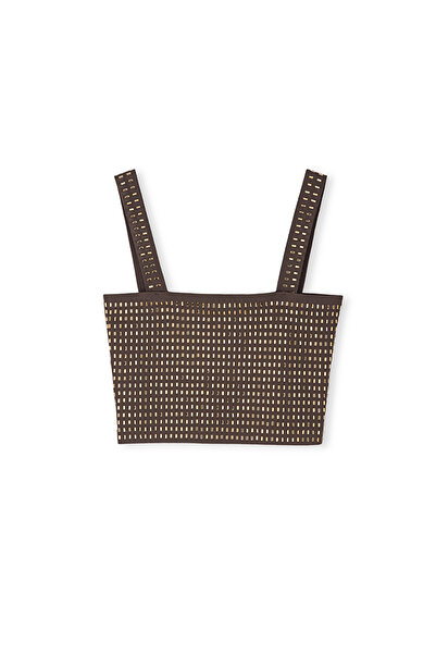 İpekyol Hotfix Printed Bustier