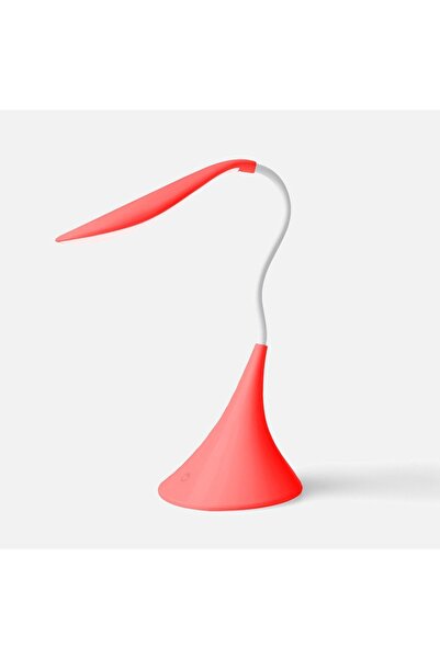 Genel Markalar ( MANDAL SEPETİ HEDİYE ) Petrix Kırmızı Swan Led Masa Lambası