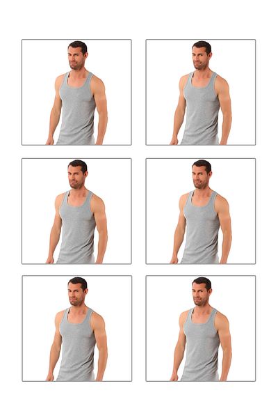 ÖZKAN underwear Özkan 0058 6 Pack Men's 100% Cotton Ribbed Flexible Comfortable Back Crossed Sportsman Rambo Thick Strap a