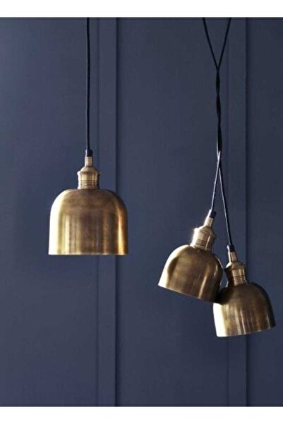 habek avize Antik Eskitme Üçlü Sarkıt Avize Taban Antik Eskitme Kaplama Rusti...