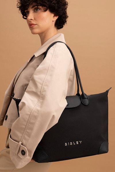 Sisley حقيبة كتف نسائية سوداء - SLY021