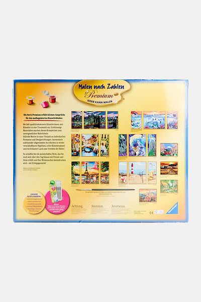 RAVENSBURGER Paint By Numbers Premium Colorful Underwater World, Blue
