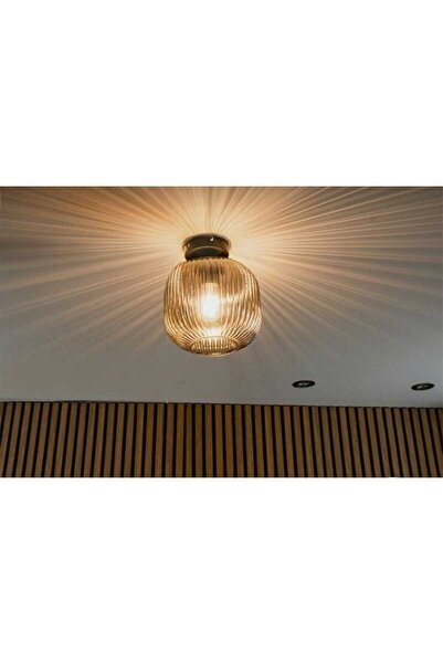 habek avize RUSTİK BAL PLOFONYER TAVAN AVİZE AVİZE 20CM RUSTİK VİNTAGE