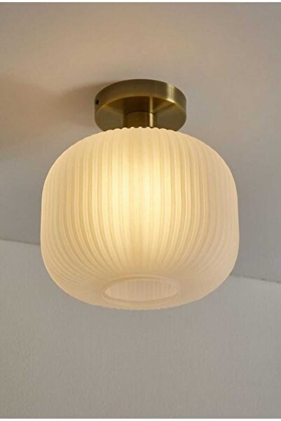 habek avize RUSTİK MODERN OPAL CAMLI TAVAN PLOFONYER AVİZE