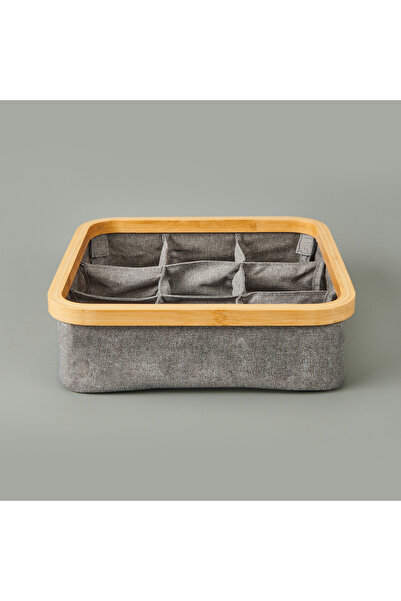 AROW Складаний кошик з 9 відділеннями - сірий - 30x30 см