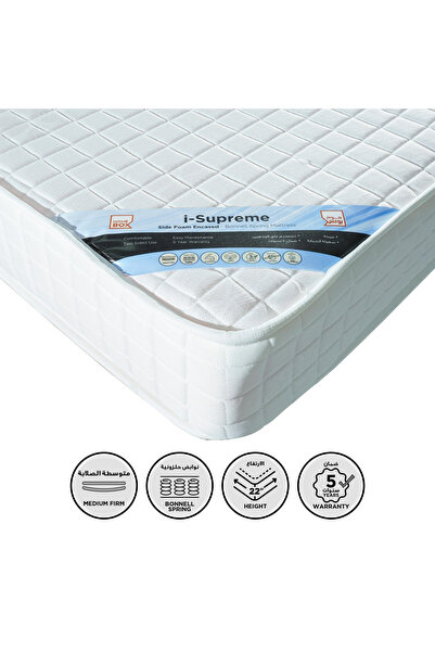 Generic مرتبة سليب إيز آي سوبريم ذات نوابض بونيل متوسطة الصلابة، مغلفة بإسفنج...