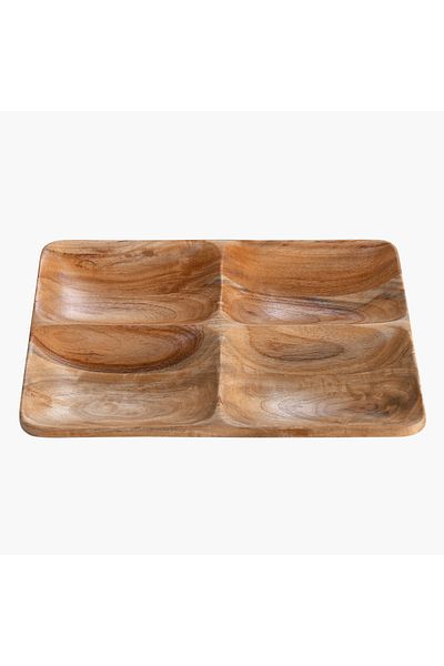 erorex طبق ألبيرو مقسم إلى 4 أقسام - 24×20.5×2.5 سم