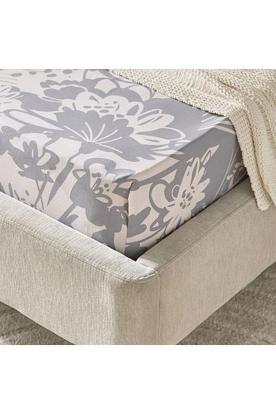 erorex Aurora Heya Printed Cotton Twin Fitted Sheet - 120x200+33 cm
