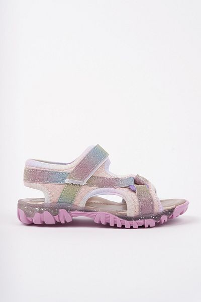 MUGGO Elon Daily Girls' Sandals with Velcro and Glitter