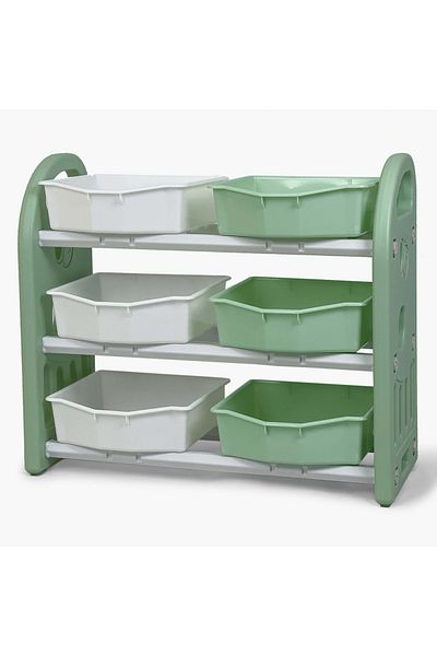 erorex Iris Delta 3-Tier Toy Organiser with 6 Boxes
