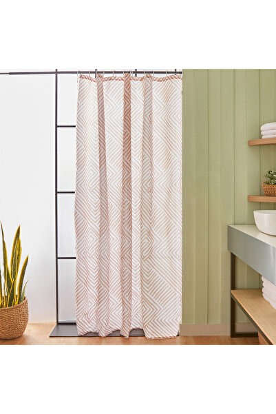 erorex Ella Polyester Shower Curtain With 12 Hooks 180 x 200 cm