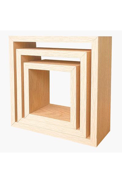 erorex Jazz Cube 3-Piece Wall Shelf Set