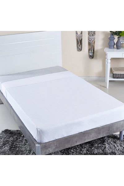 erorex Ballina Solid Cotton Twin Flat Sheet - 170x260 cm