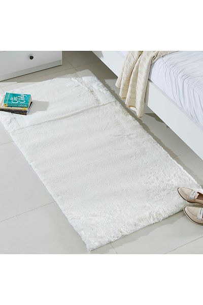 erorex Faux Rabbit Fur Soft Plush Rug - 80x150 cm