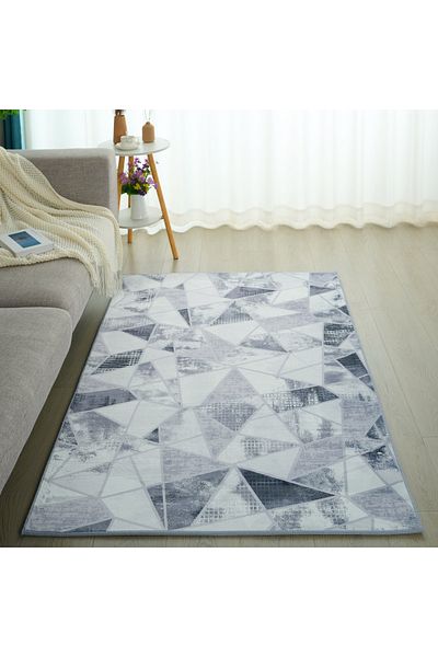erorex Wells Kavi Printed Flannel Rug - 110x160 cm