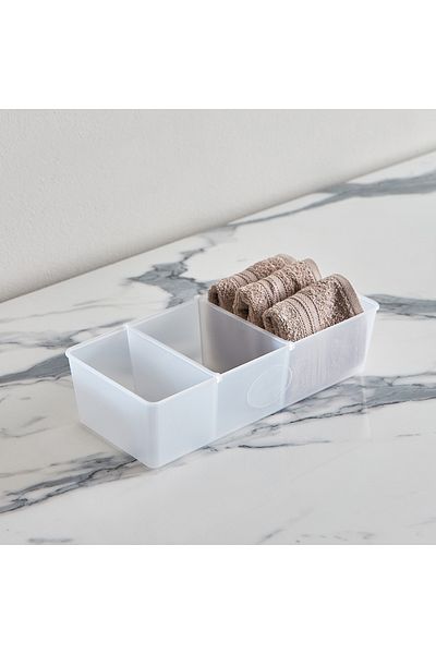 erorex Inaya Drawer Organiser with 2 Sliding Dividers - 30.7x13.8x7.8 cm