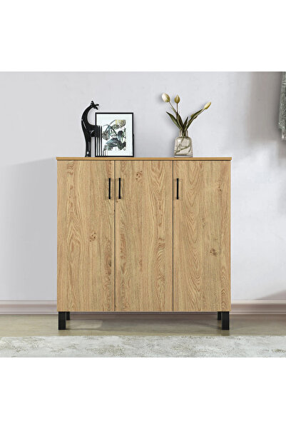 Generic خزانة أحذية باتارا ذات 16 زوجًا بثلاثة أبواب