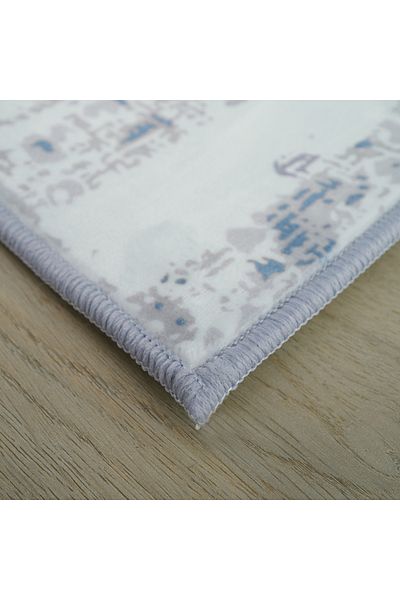 erorex Ontario Kasbah Striped Printed Flannel Rug - 110x160 cm