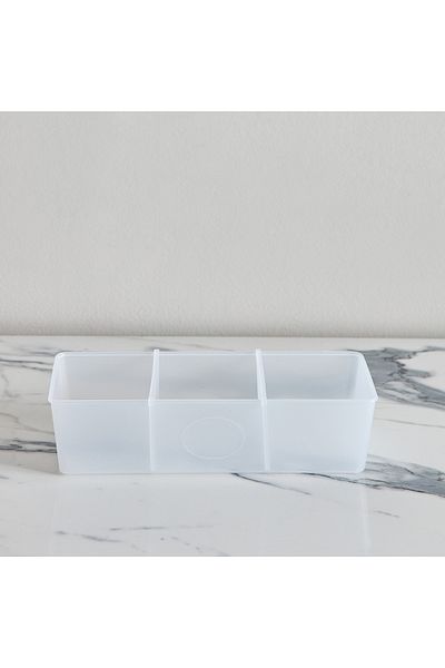 erorex Inaya Drawer Organiser with 2 Sliding Dividers - 30.7x13.8x7.8 cm