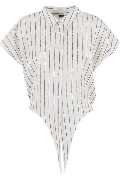 Urban Classics Ladies Structured Striped Tied Blouse