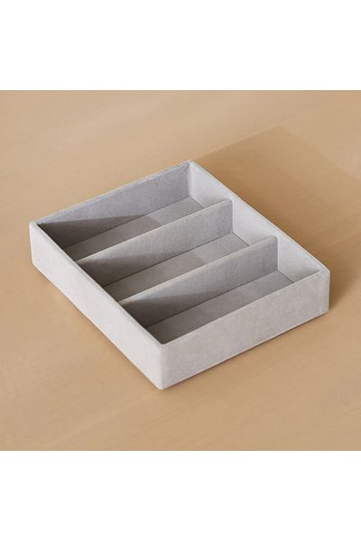 erorex Velour 3-Compartment Glasses Organizer Tray