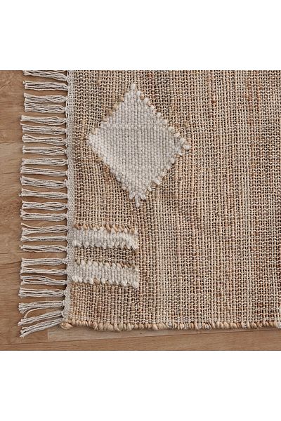erorex Mosaic Abstract Jute Rug - 150x220 cm