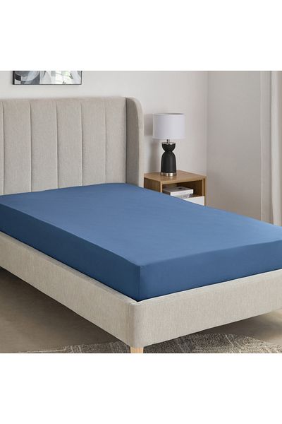 erorex Essential Cotton Twin Fitted Sheet - 120x200+36 cm