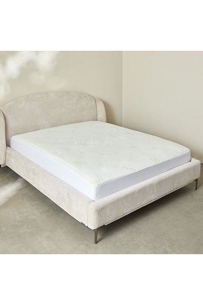 erorex Aloevera Waterproof Olympic Queen Mattress Protector - 160x200+33 cm