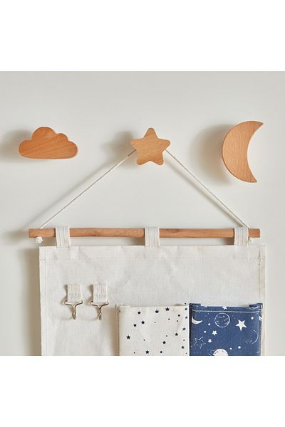 erorex Natura 3-Piece Wooden Constellation Wall Hook Set