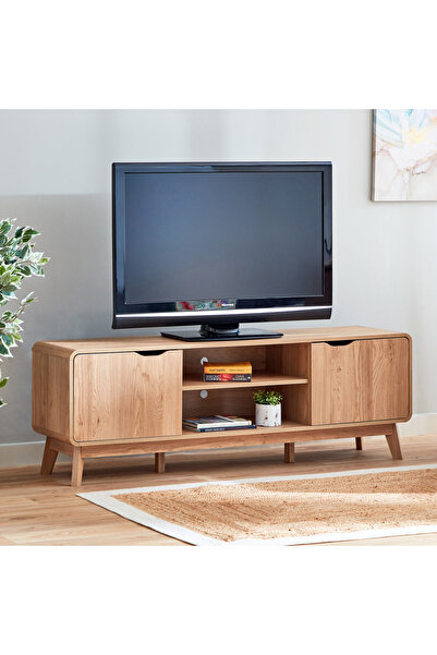 Home Box وحدة تلفزيون Nordic Spring مقاس 1.6 متر لأجهزة التلفزيون التي يصل حج...