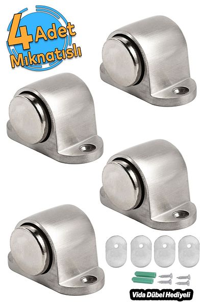Badem10 (4 bucăți) Suport metalic pentru opritor Anabatı din aluminiu cromat
