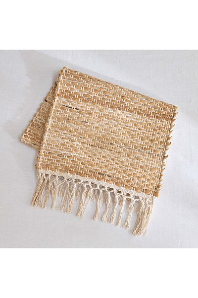 erorex Hemp Jute Cotton Woven Runner - 35x120 cm