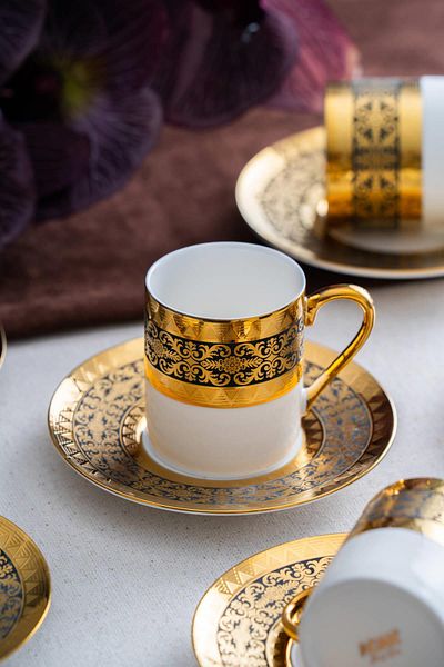 ACAR Hermia 6-Person Coffee Cup Set - 90 ml
