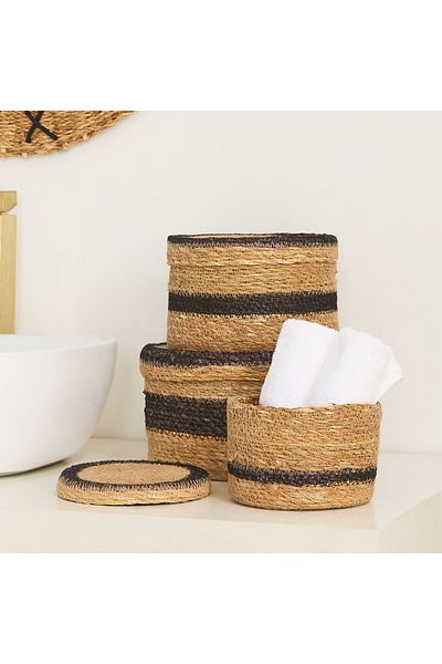 erorex Naturaloom 3-Piece Round Organizer Box Set