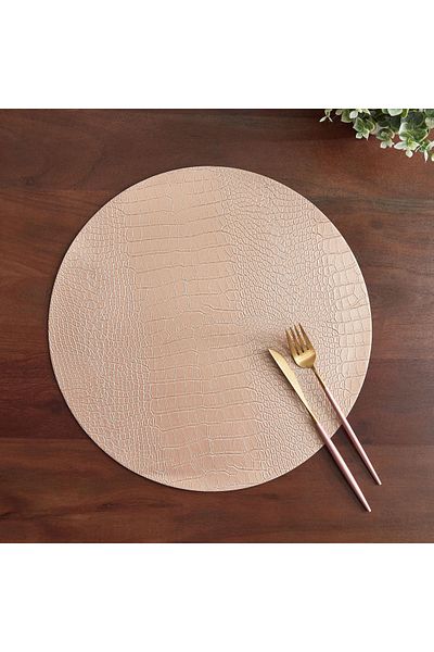 erorex Round PVC Placemat - 38 cm