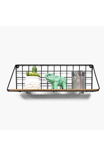 erorex Sera 1-Tier Foldable Wall Shelf with MDF Board - 48x14x17 cm