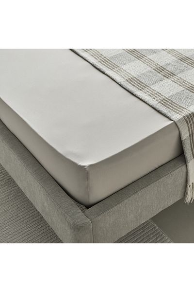 erorex Purely-percale 300TC Single Fitted Sheet - 90x200+36 cm