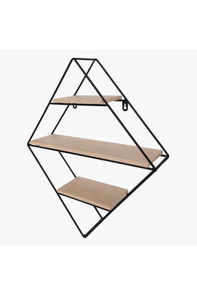 erorex Urban Diamond 3-Tier Metal Shelf - 41.5x11x50 cm