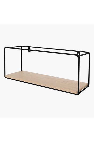 erorex Urban Rectangular 1-Tier Metal Shelf - 40x10x15 cm