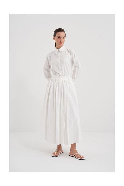 FUSHYA Poplin Pocket Detailed Skirt