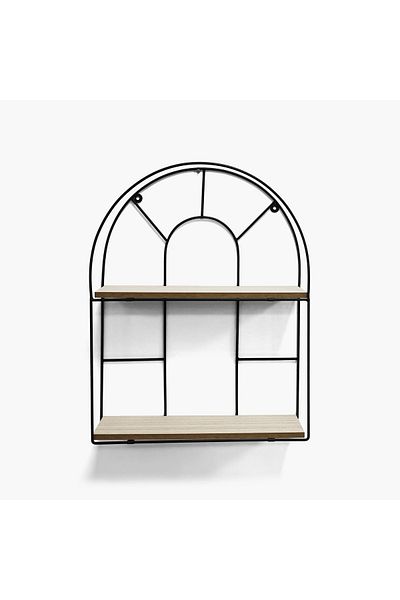 erorex Sera Arch 2-Tier Wall Shelf - 35x10x45 cm
