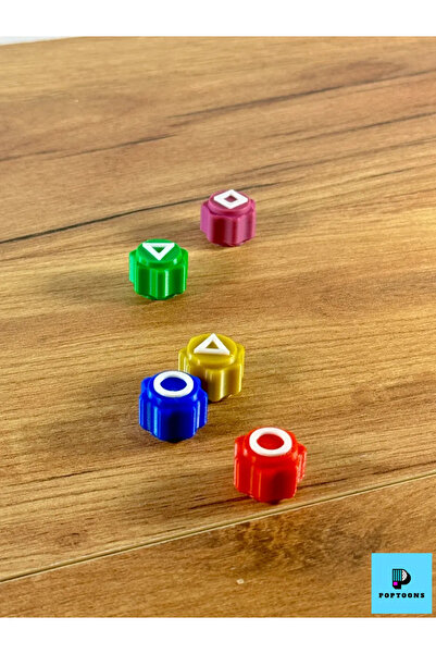 poptoons Squid Game Mıknatıs Kapaklı Saklama Kutulu 5 Taş Oyunu – Özel Hediye Seti (FİGÜRLER AYRI SATILIR)