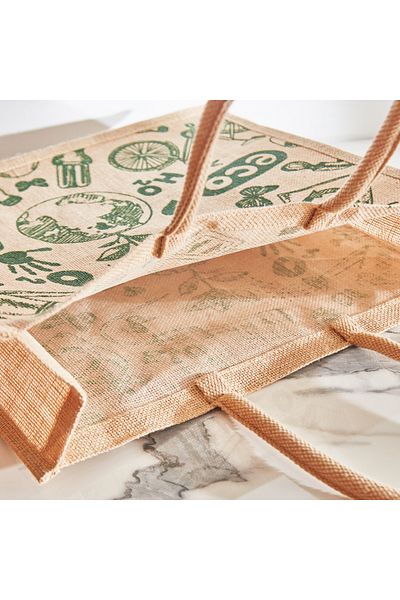 erorex Go Green Eco Multiutility Jute Bag - 40x15x42 cm