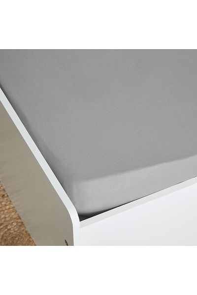 erorex Ballina Solid Cotton Single Fitted Sheet - 90x200+33 cm