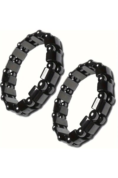 Choice Black A Black Gallstone Magnetic Bracelet for Men and Women, the Same ...