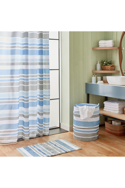 erorex Amara Polyester Shower Curtain With 12 Hooks 180 x 200 cm